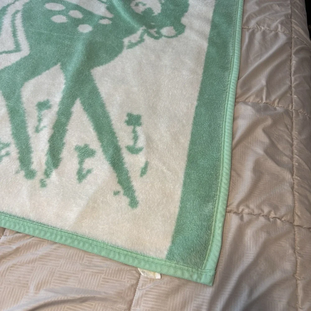 Vintage Disney Bambi Baby Blanket Crib Blanket 36